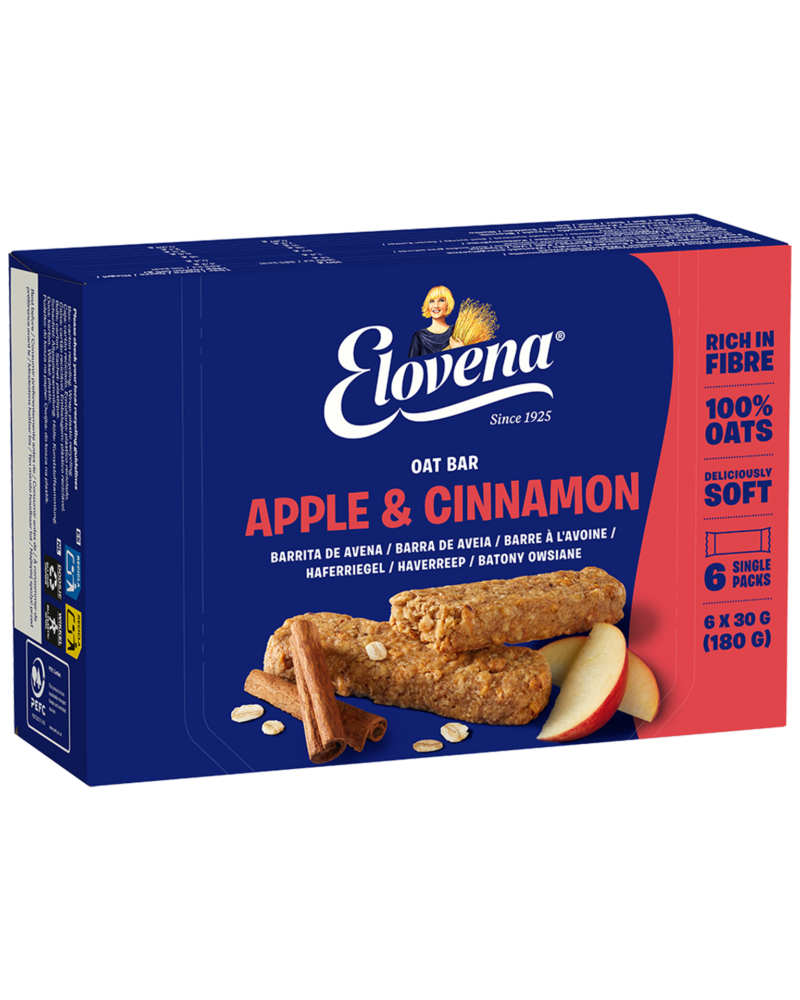 Elovena Apple cinnamon soft oat bar