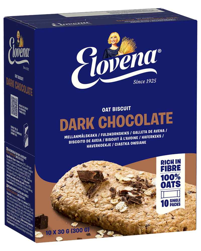 Elovena Dark chocolate oat biscuit
